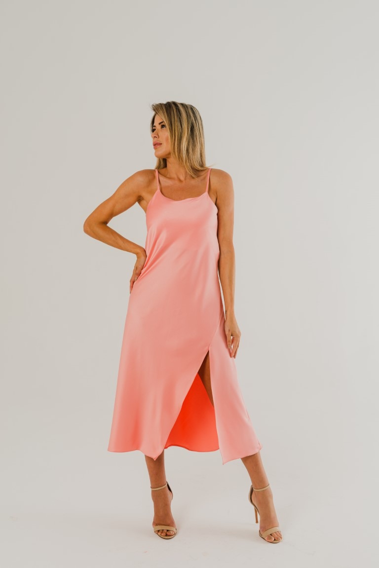 Vestido Salmão